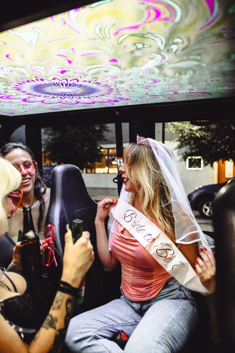 Evening ride through downtown Austin